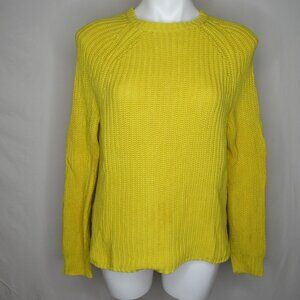 Ralph Lauren Yellow Crew Knit Sweater Women's M Medium